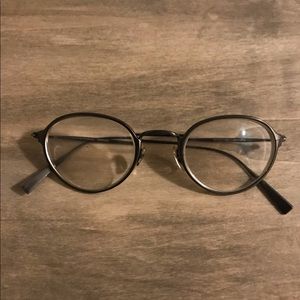 OLIVER PEOPLES BARRISTER Glasses 45[]21-138 Japan Gunmetal Frame Rx-able